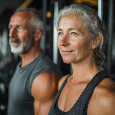Люди старшого віку активно займаються спортом